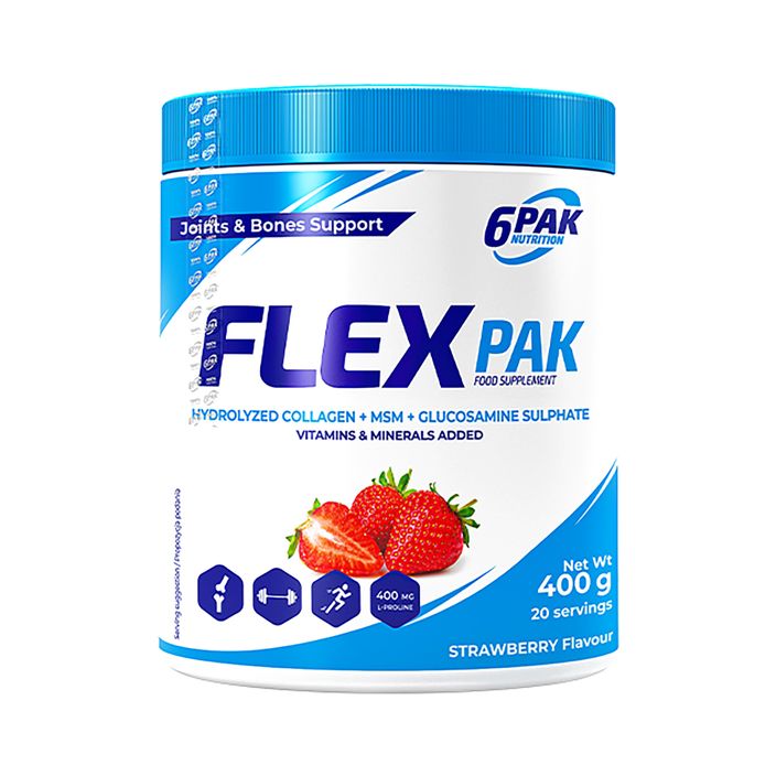 Supplement 6PAK Flex Pak 400 g Strawberry 2