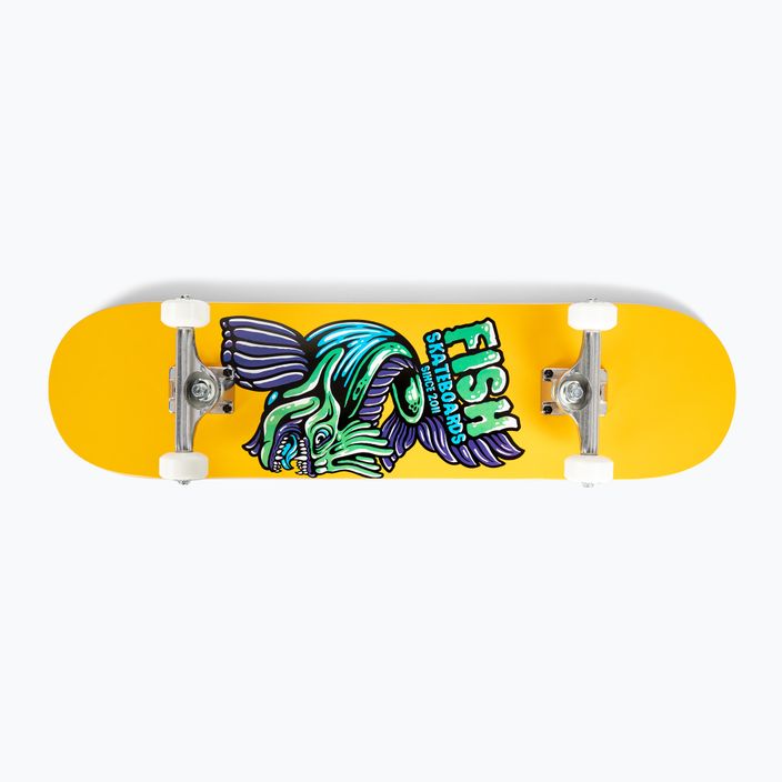 Fish Skateboards Mason Beginner classic skateboard 8.0" yellow