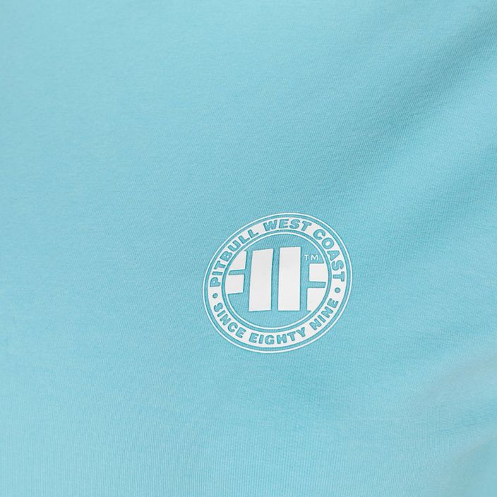 Ladies' sweatshirt Pitbull West Coast Crewneck F.Terry „Small Logo” turquise 3