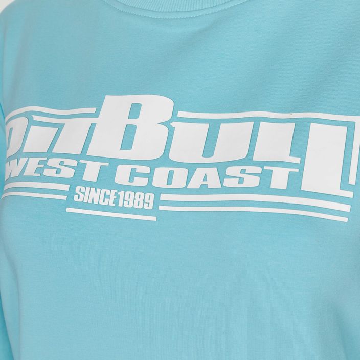 Ladies' sweatshirt Pitbull West Coast Crewneck F.Terry „Boxing" turquise 3