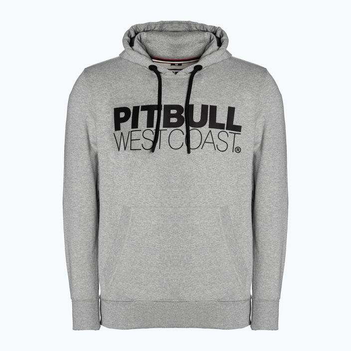 Men's sweatshirt Pitbull West Coast Hooded French Terry TNT grey/melange