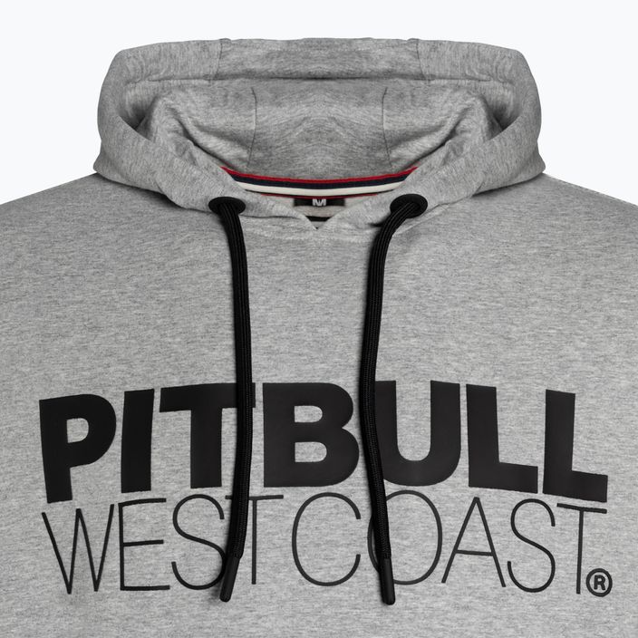 Men's sweatshirt Pitbull West Coast Hooded French Terry TNT grey/melange 3