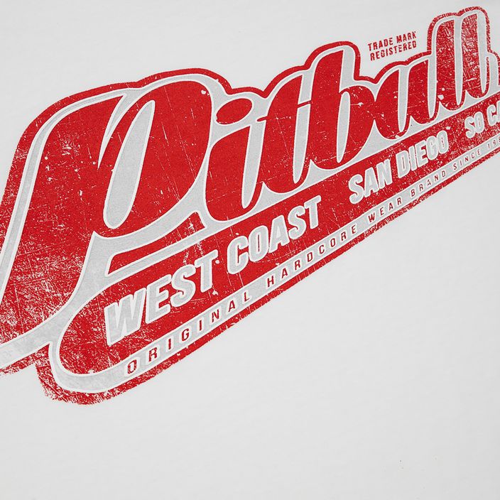 Men's T-shirt Pitbull West Coast RED BRAND white 3
