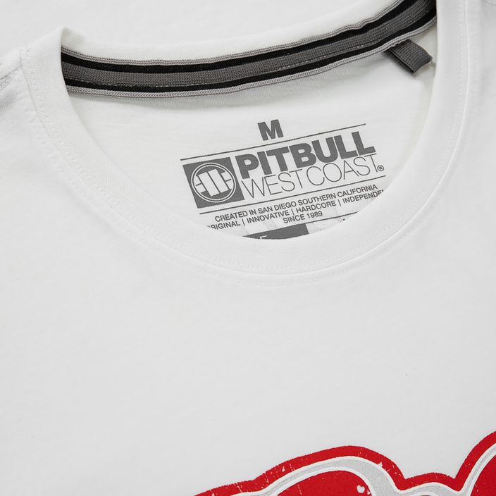 Men's T-shirt Pitbull West Coast RED BRAND white 4