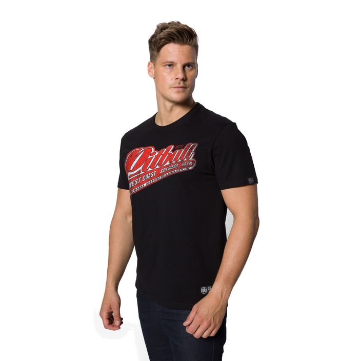 Men's T-shirt Pitbull West Coast RED BRAND black