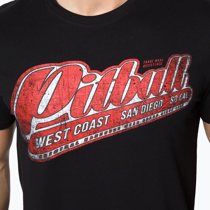 Men's T-shirt Pitbull West Coast RED BRAND black 4