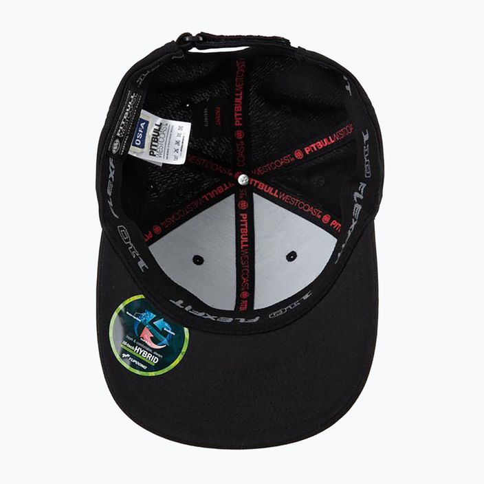 Pitbull West Coast men's Snapback Seascape black/red print cap 4