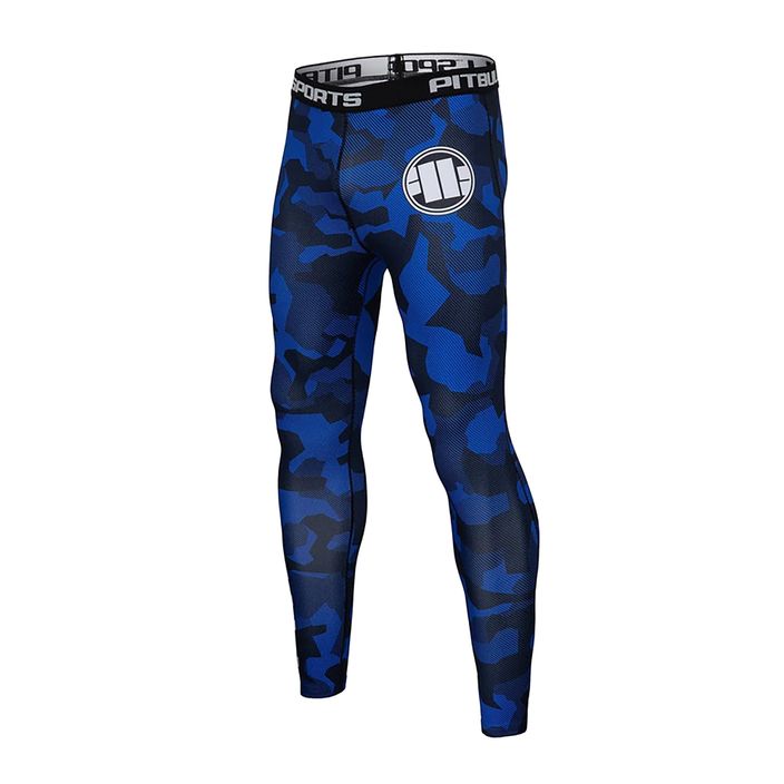 Men's leggings Pitbull West Coast Compr Pants Dillard blue camo