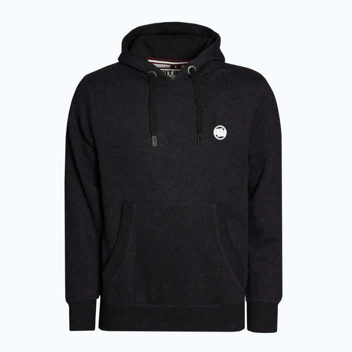 Men's sweatshirt Pitbull West Coast Hooded Small Logo 21 charcoal