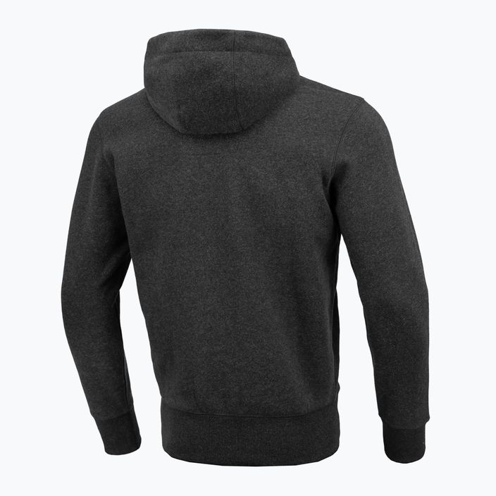 Men's sweatshirt Pitbull West Coast Hooded Small Logo 21 charcoal melange 2