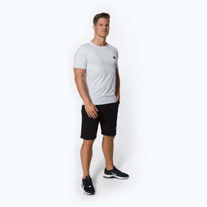Men's T-shirt Pitbull West Coast Slim Fit Lycra Small Logo white 2