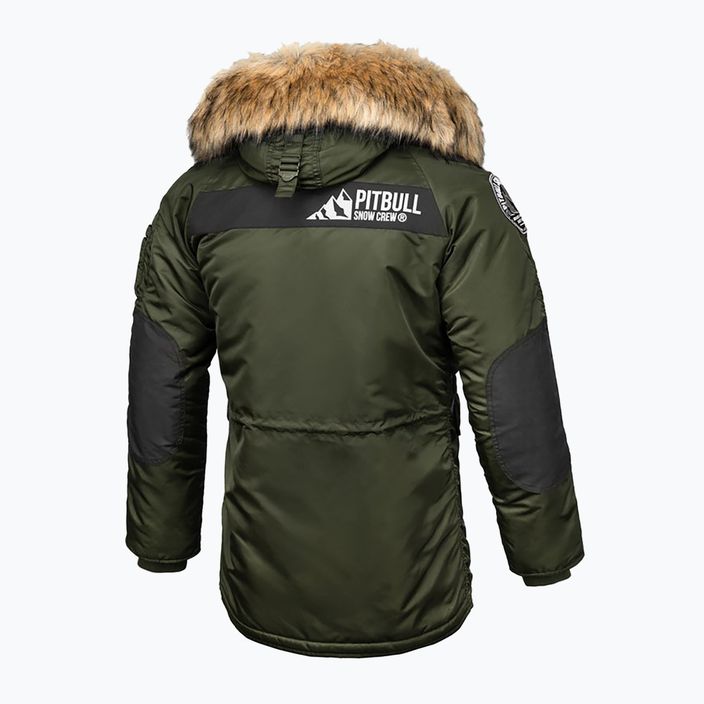 Men's winter jacket Pitbull West Coast Fur Parka Alder olive 2