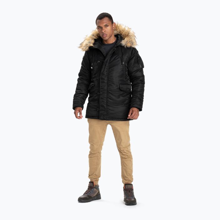 Men's winter jacket Pitbull West Coast Alder Fur Parka black 2