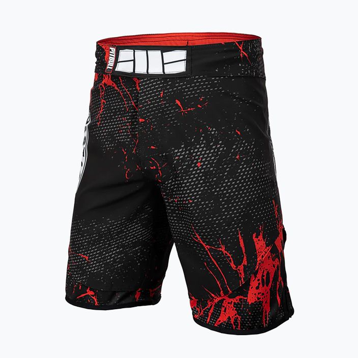 Men's grappling shorts Pitbull West Coast Grap. Shorts 202 Blood Dog black