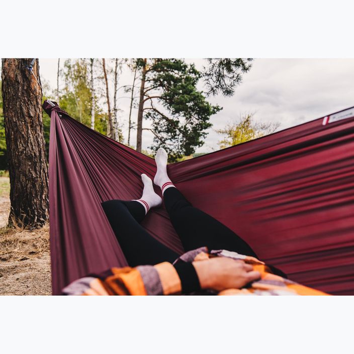 Lesovik hiking hammock Spirit burgundy ron 7