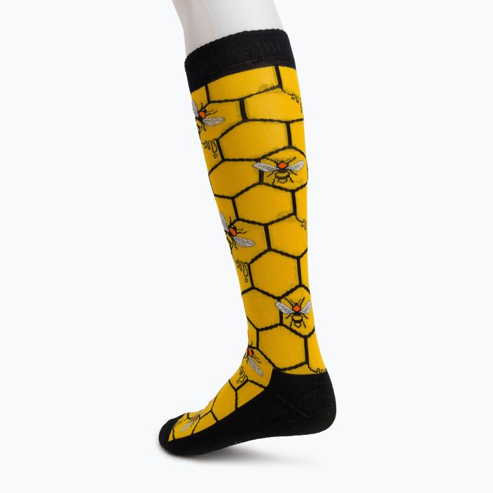 Comodo black/yellow riding knee socks SJBW/01 2