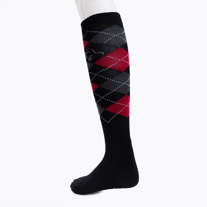 Comodo black/red riding knee socks SPDJ/26 2