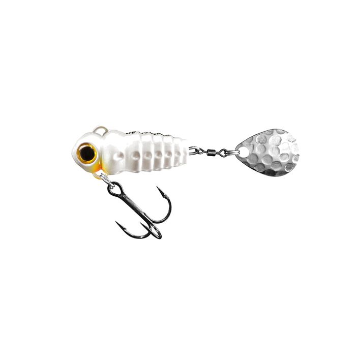 SpinMad Crazy Bug Tail lure white 2404 2