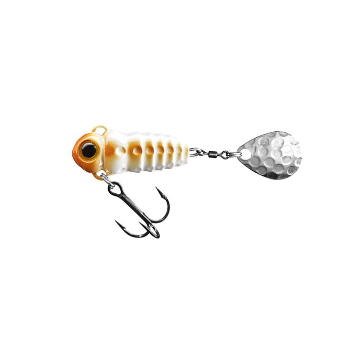 SpinMad Crazy Bug Tail Bait white and brown 2407 2