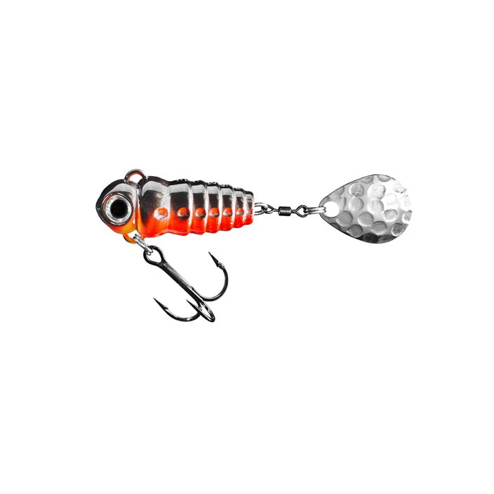 SpinMad Crazy Bug Tail spinning lure black and red 2410 2