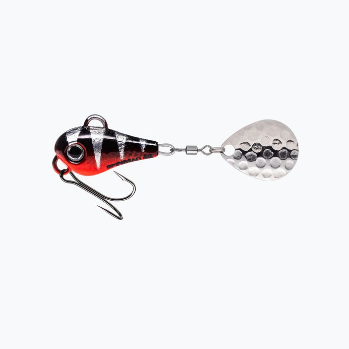 SpinMad Big Tail Spinners lure black and red 1213