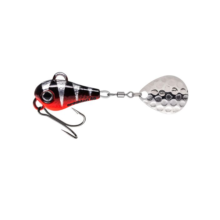 SpinMad Big Tail Spinners lure black and red 1213 2