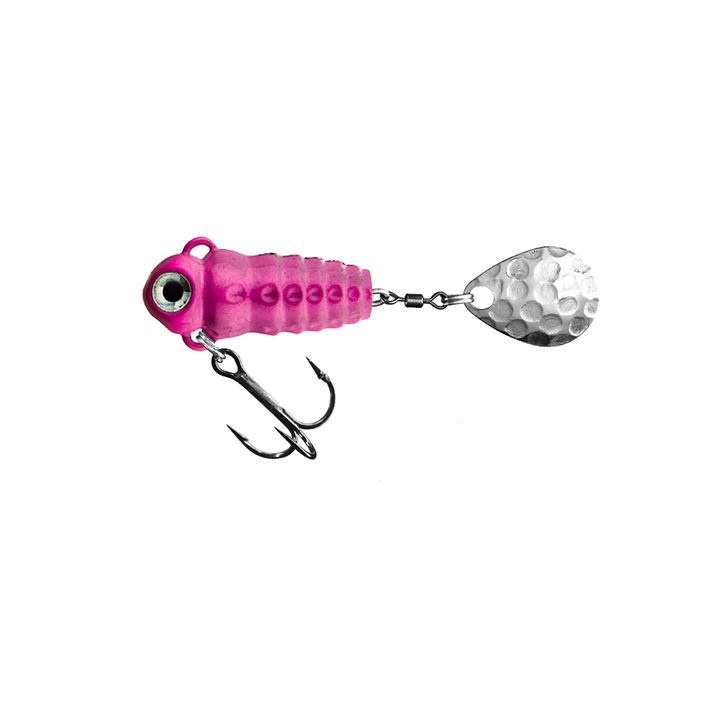 SpinMad Crazy Bug Tail spinning lure pink 2414 2