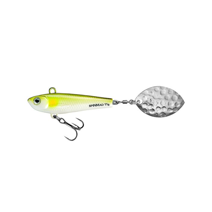 SpinMad Pro Spinner Tail lure yellow and white 2904 2