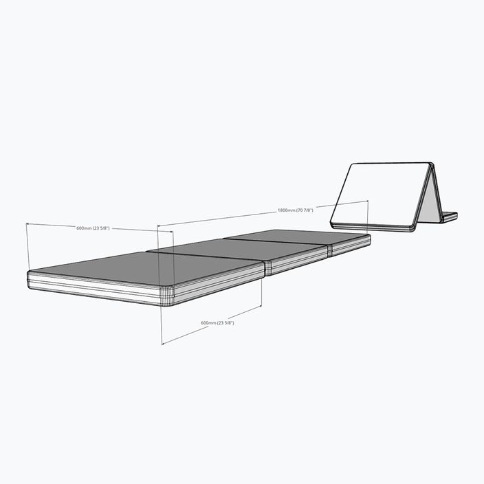 Gymnastic mattress BenchK grey BK-GMG 8