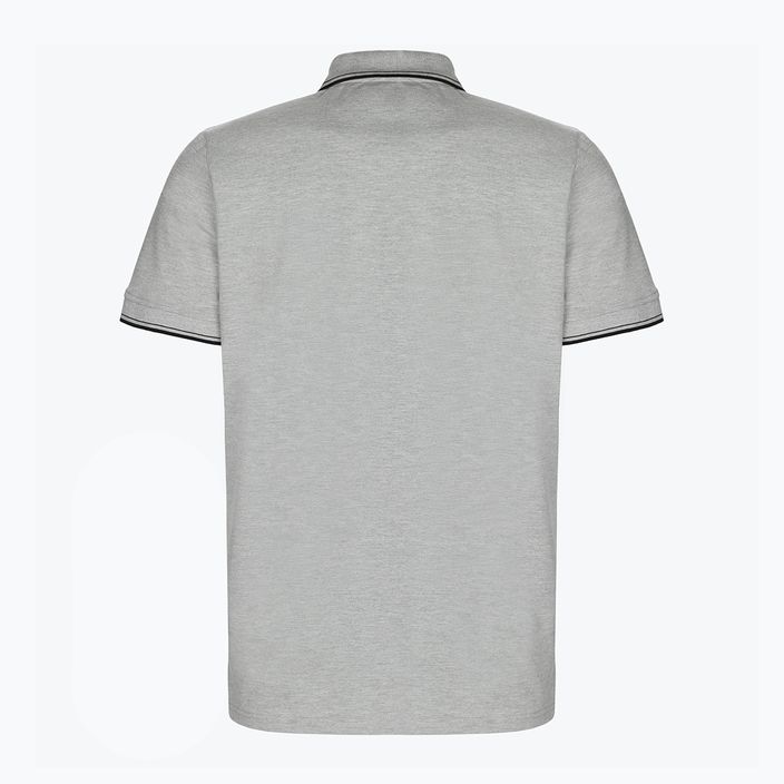 Men's polo shirt Pitbull West Coast Polo Slim Stripes grey/melange 2