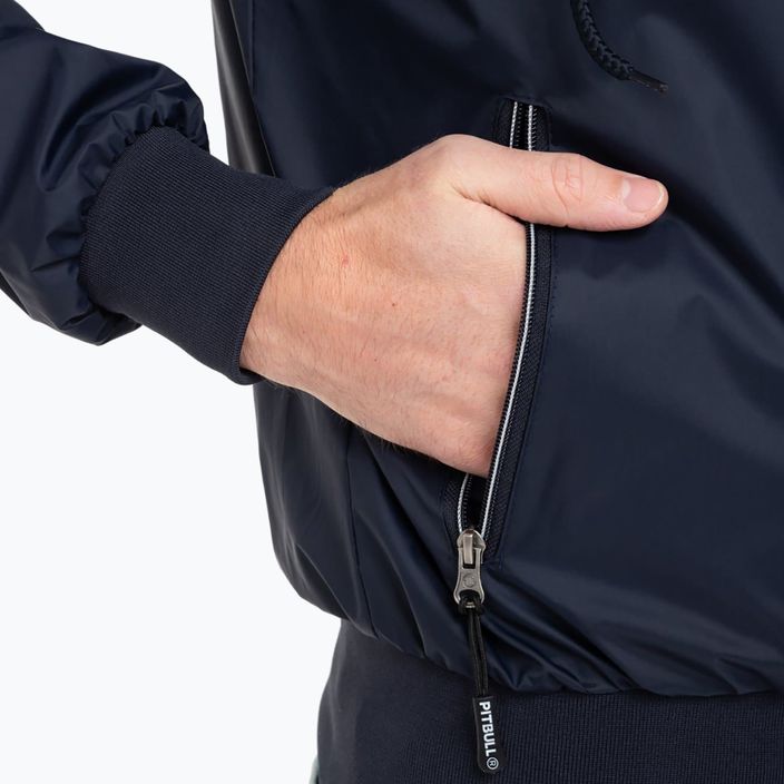 Men's Pitbull West Coast Athletic Hooded Nylon jacket dark navy 4