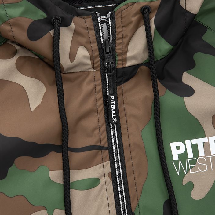 Men's Pitbull West Coast Athletic Hooded Nylon woodland camo jacket 9