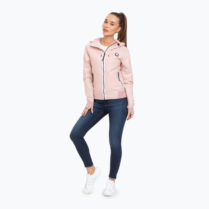 Women's jacket Pitbull West Coast Aaricia Hooded Nylon pink 2