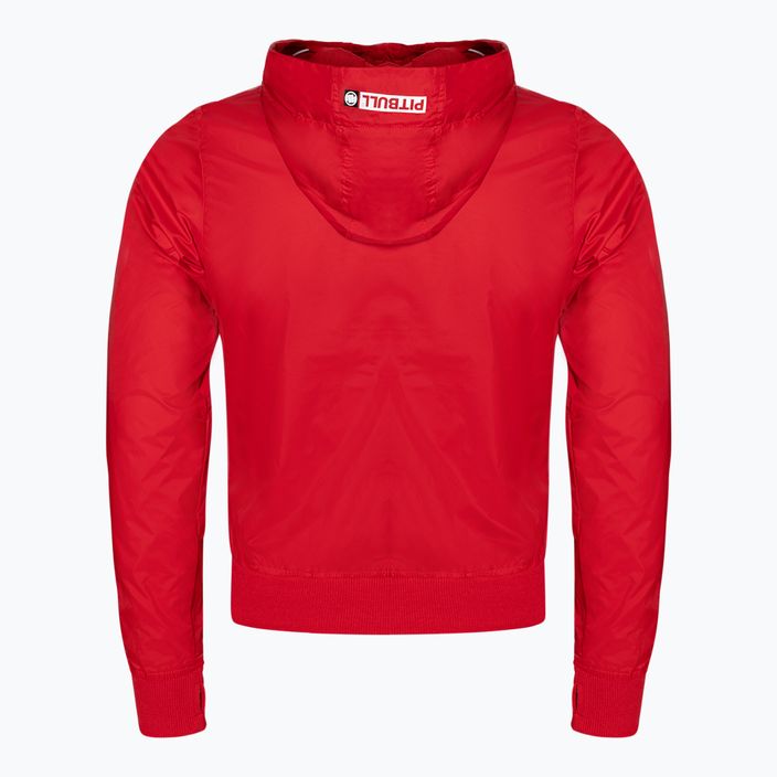 Women's jacket Pitbull West Coast Aaricia Sleeve Hooded Nylon red 2