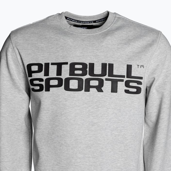 Men's sweatshirt Pitbull West Coast Crewneck Fern grey/melange 3