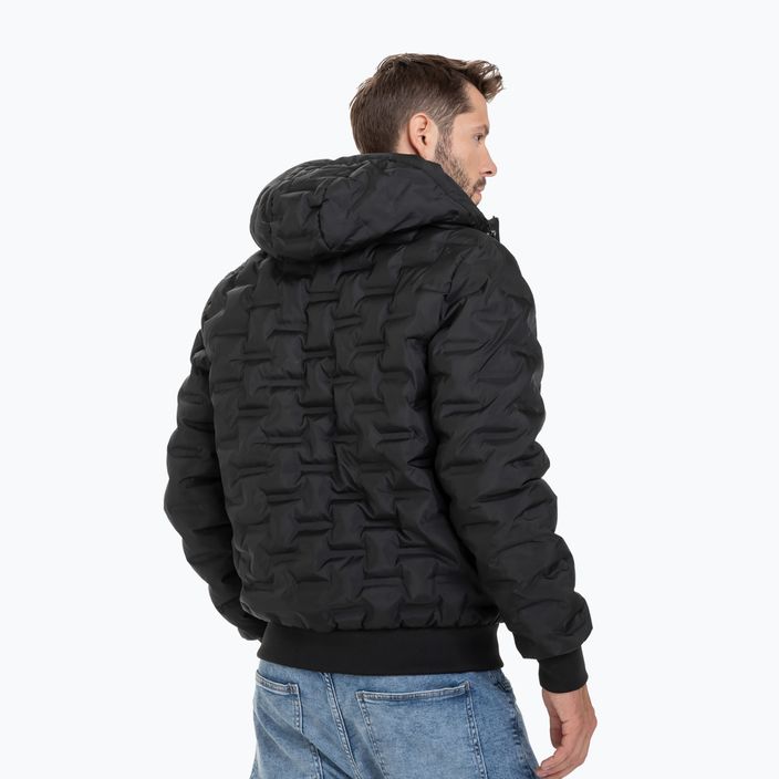 Men's winter jacket Pitbull West Coast Quilted Hooded Carver black 3