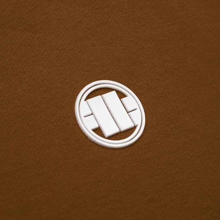 Men's sweatshirt Pitbull West Coast Hooded Small Logo brown 3