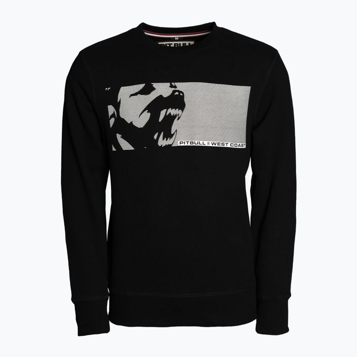 Men's sweatshirt Pitbull West Coast Crewneck Raster Dog black