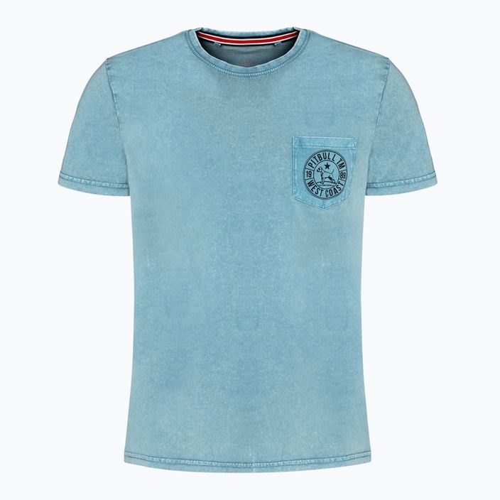 Men's T-shirt Pitbull West Coast T-Shirt Circle Dog light blue