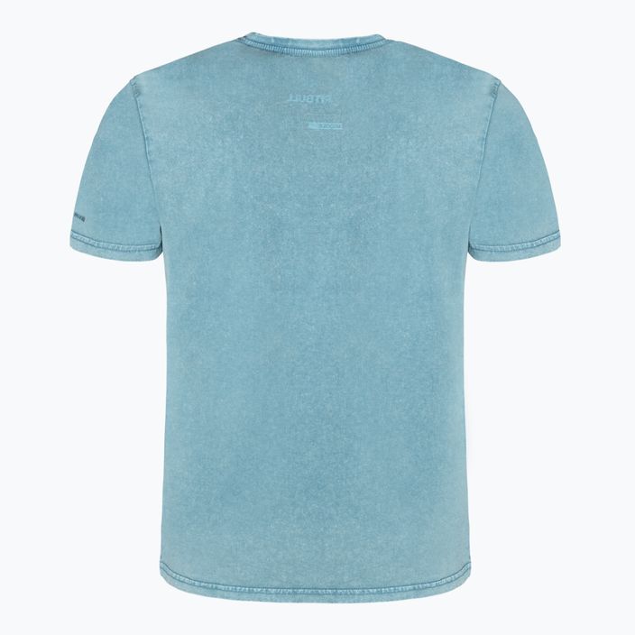 Men's T-shirt Pitbull West Coast T-Shirt Circle Dog light blue 2
