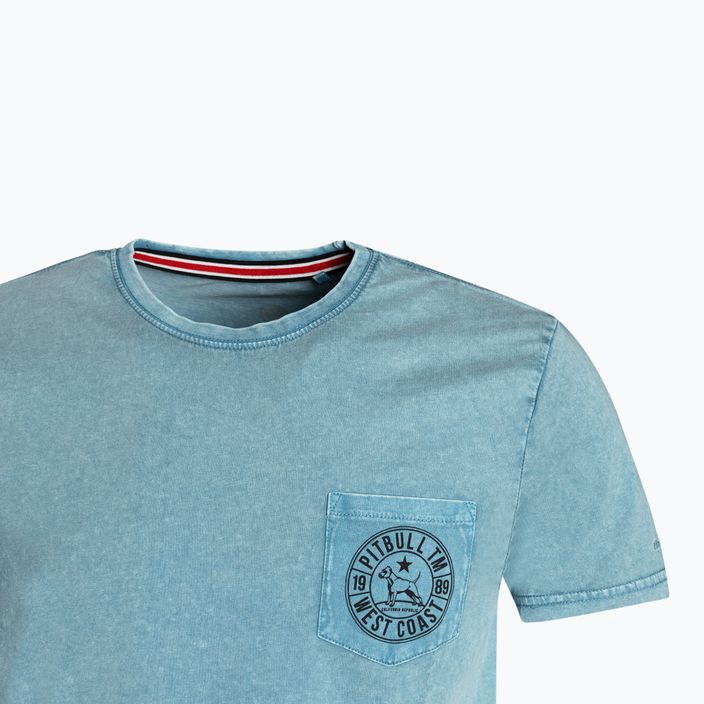 Men's T-shirt Pitbull West Coast T-Shirt Circle Dog light blue 3