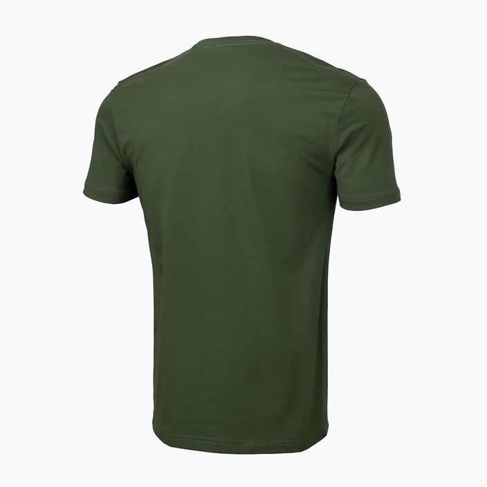 Men's T-shirt Pitbull West Coast Slim Fit Lycra Small Logo olive 2