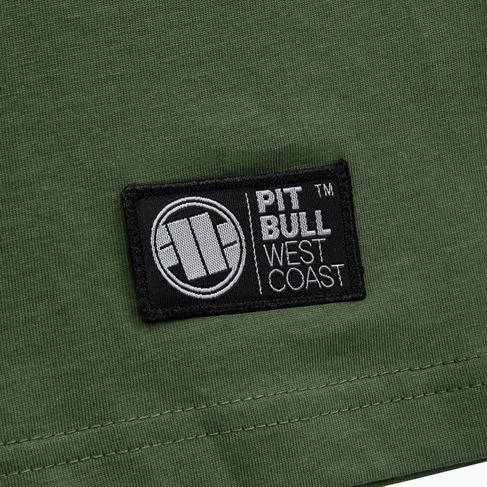Men's T-shirt Pitbull West Coast Slim Fit Lycra Small Logo olive 4