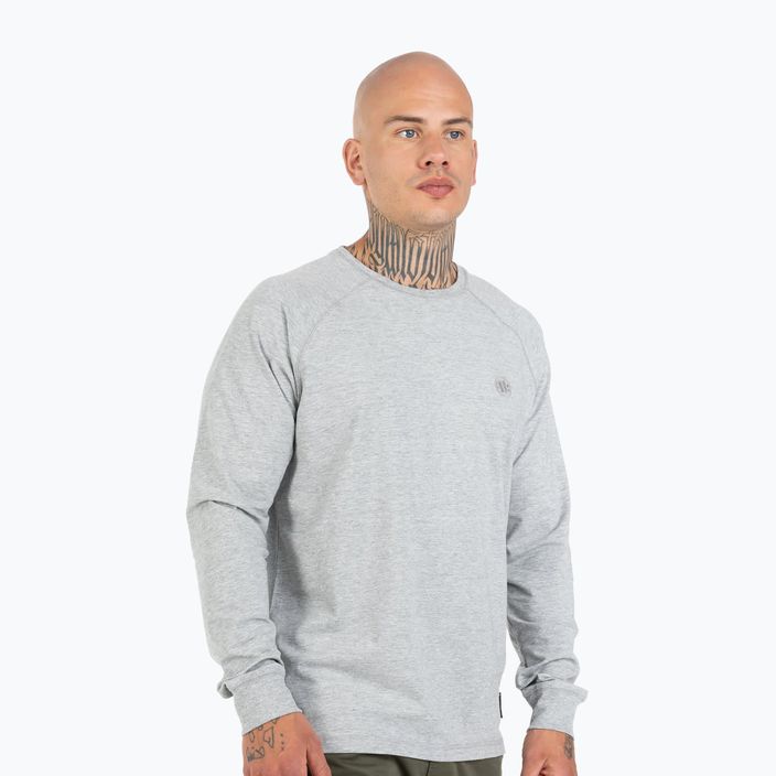Men's sweatshirt Pitbull West Coast Small Logo Spandex 210 grey/melange