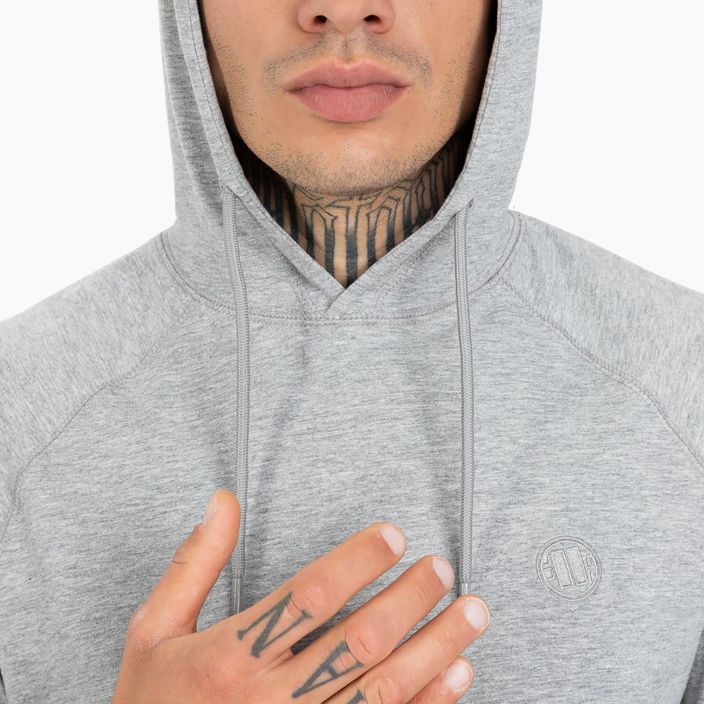 Men's sweatshirt Pitbull West Coast Hooded Small Logo Spandex 210 grey 5