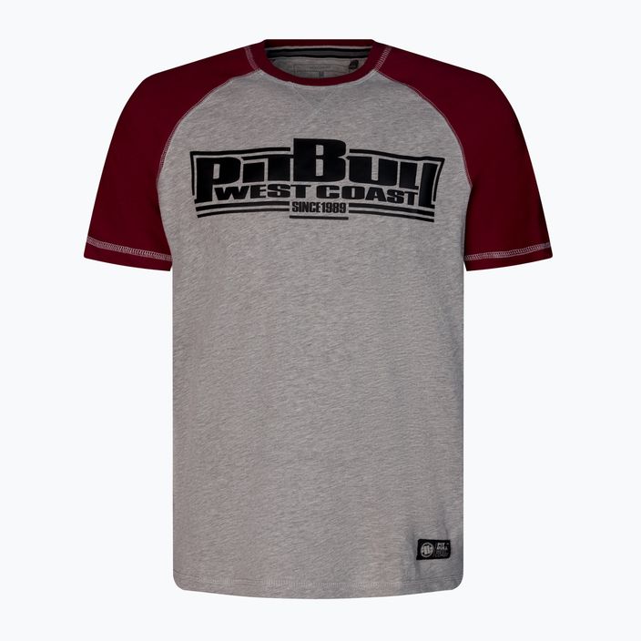 Men's T-shirt Pitbull West Coast T-Shirt Boxing 210 burgundy
