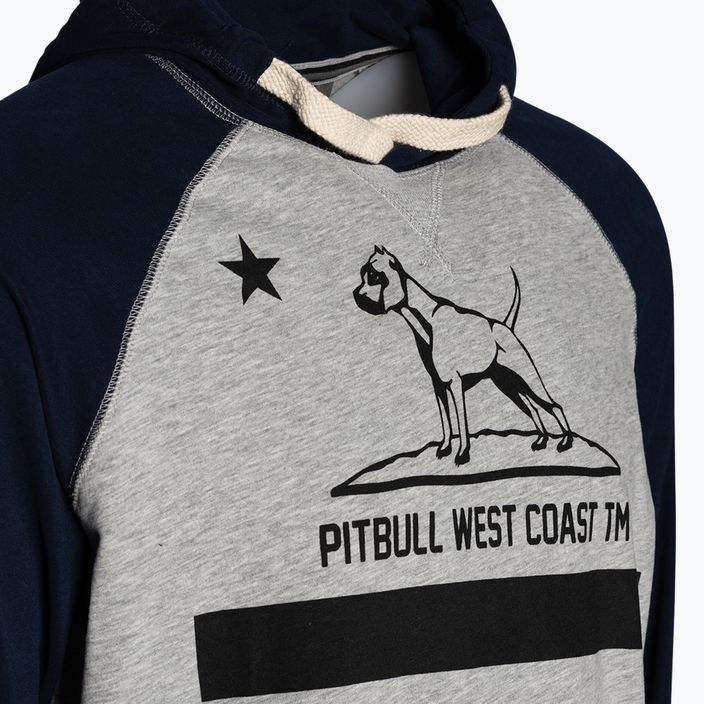 Men's sweatshirt Pitbull West Coast Hooded California 210 grey/dark navy 7