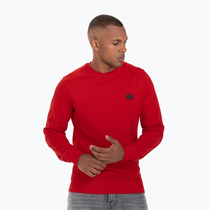 Men's sweatshirt Pitbull West Coast Tanbark Crewneck Sweatshirt red 3