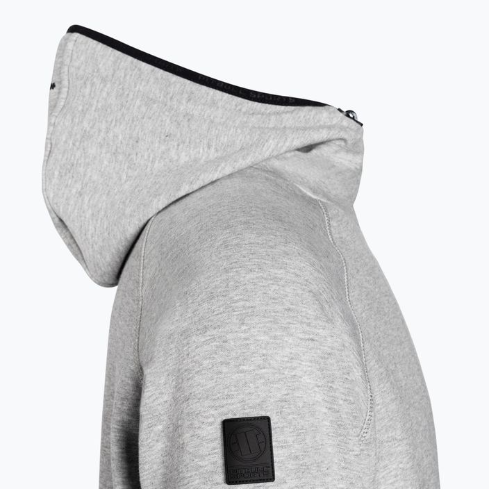 Men's sweatshirt Pitbull West Coast Skylark Hooded Sweatshirt grey/melange 3