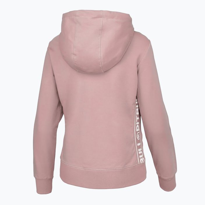 Ladies' sweatshirt Pitbull West Coast Hooded Zip French Terry 21 powder pink 2